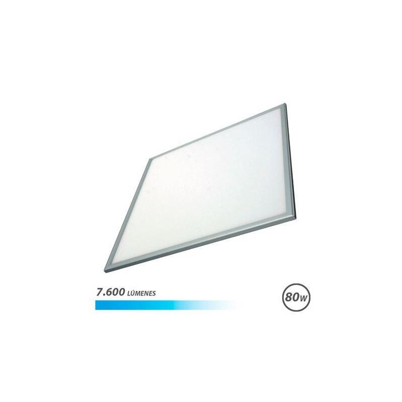 Elbat Panel Led 60x60 80w 7600lm - Luz Fria - Ahorro De Energia - Larga Vida Util - Facil Instalacion - Color Blanco