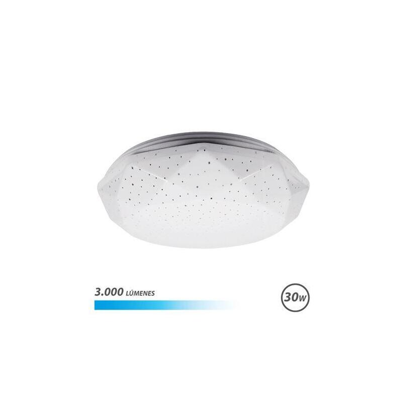 Elbat Serie Neptuno Aplique De Techo Led 30w 3000lm - 6500k Luz Fria - Diametro 28cm