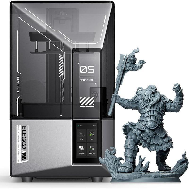 Elegoo Mars 5 Ultra Mono Lcd Hd - 9k - Alta Velocidad Hasta 150mm/H - Cámara Con Ia - Tamaño De Impresión 7 Pulgadas - Nivelación Automática - Impresora 3d De Resina