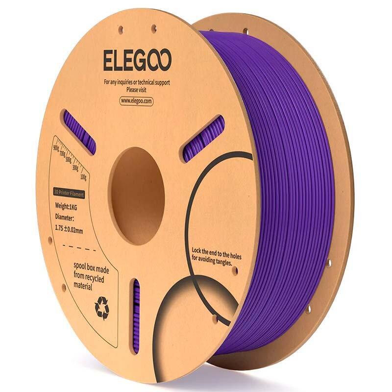 Elegoo Pla Morado Para Impresoras 3d Fdm - Filamento 1.75mm Bobina De 1kg