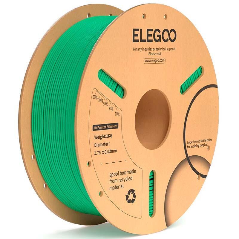 Elegoo Pla Plus Verde Mar Para Impresoras 3d Fdm - Filamento 1.75mm Bobina De 1kg