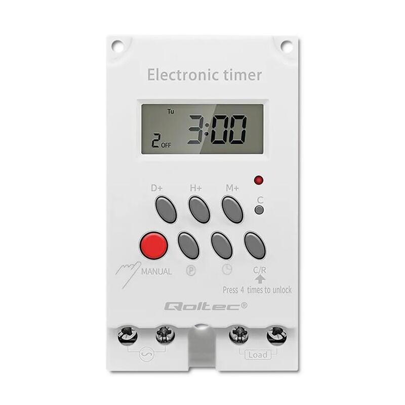 Elektroczniczny Programator Czasowy Para Riel Din Pc0629