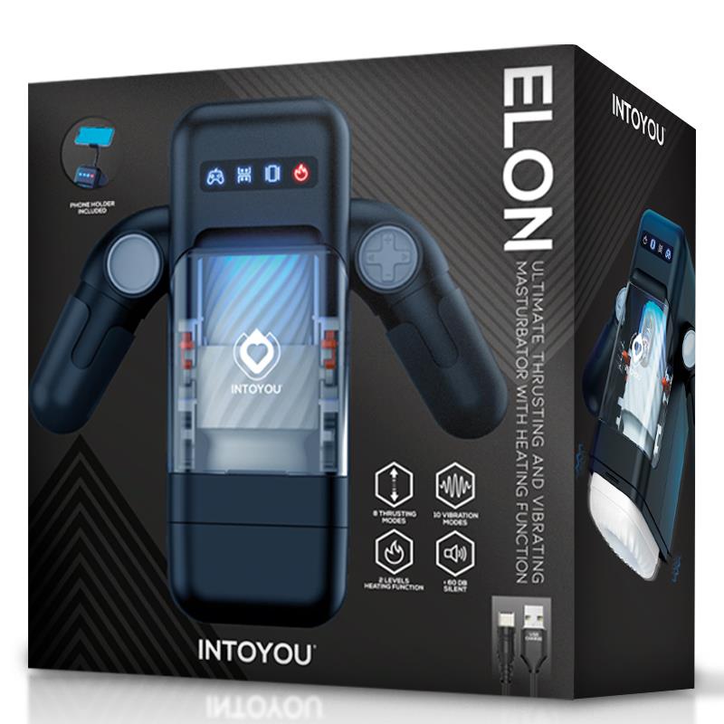 Elon Masturbador Inteligente Función Up And Down, Calor, Vibración Y Soporte Movil