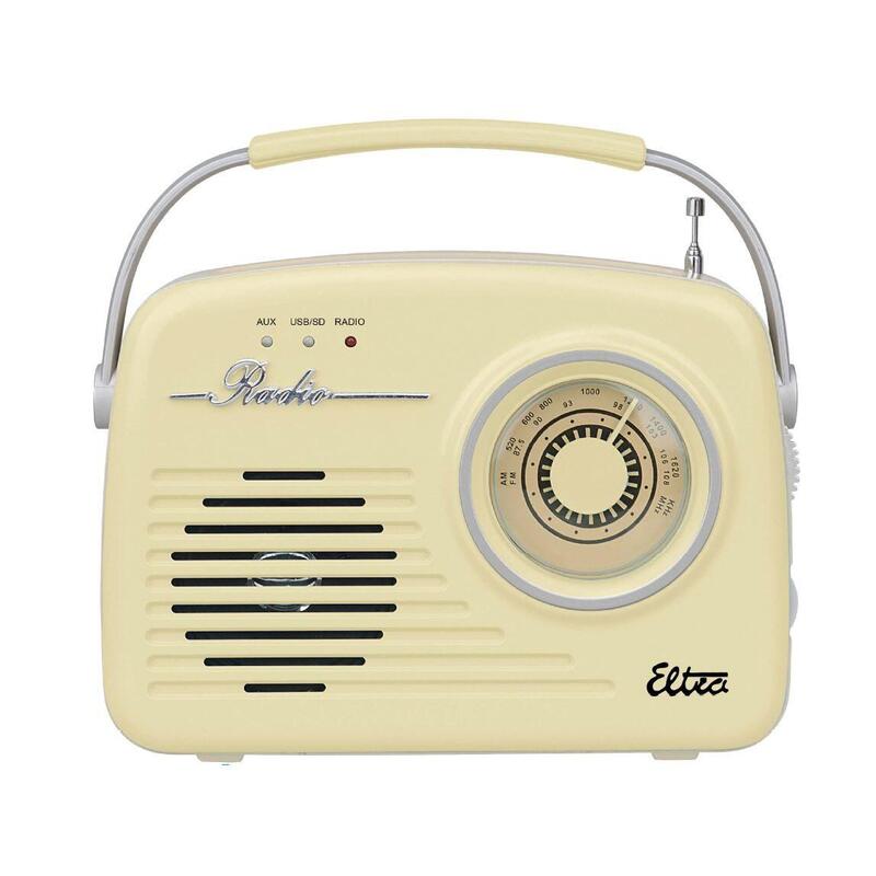 Radio Luiza Retro Sp-11 Mp3 Usb Sd Waniliowe