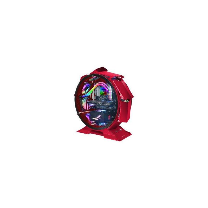 Embalaje Dañado/Desprecintado (Km0) Caja Microatx Gaming Mars Gaming Mcorb Red DiseãO Esferico Extremo Premium Doble Ventana De Cr