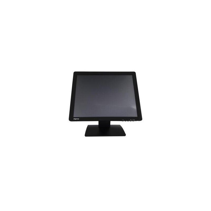 Embalaje Dañado/Desprecintado (Km0) Monitor 19" Tactil Resistiva 5 Hilos Tpv Approx Appmt19w5 Vga Negro 5ms 300cd/M2 Inclinable Ba