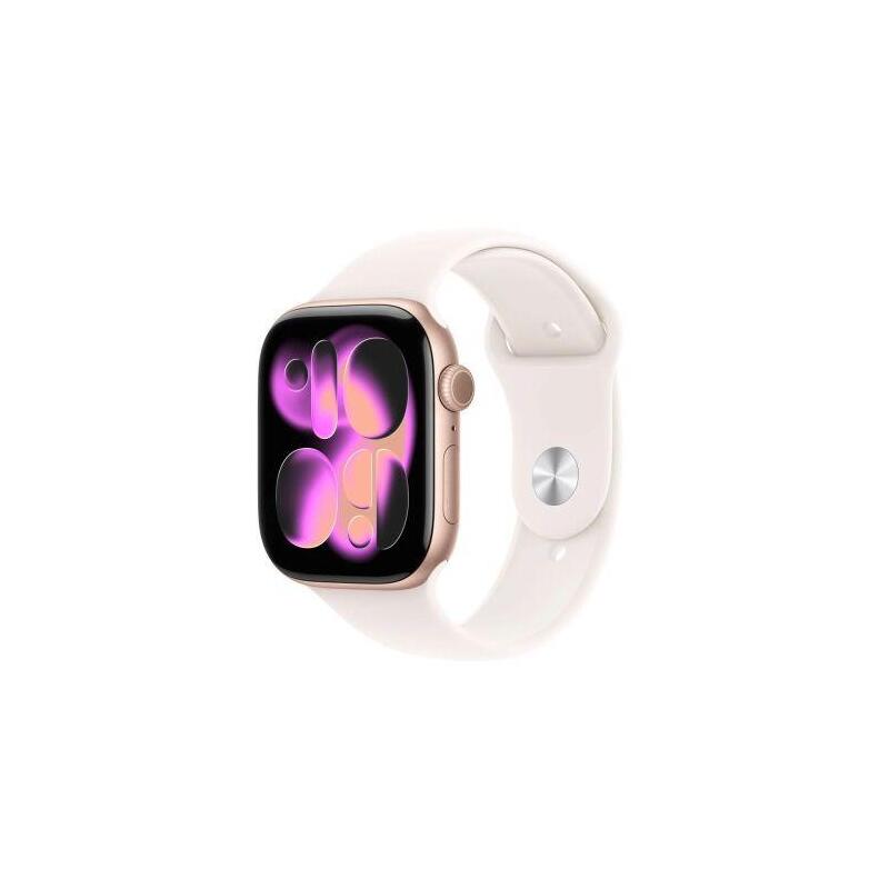 Embalaje Deteriorado - Apple Watch Series 11 (2025) Gps 46mm Rose Gold Alu Case, Light Blush Sport Band M/L Eu Mev74 - Only Box Damage 195950463842