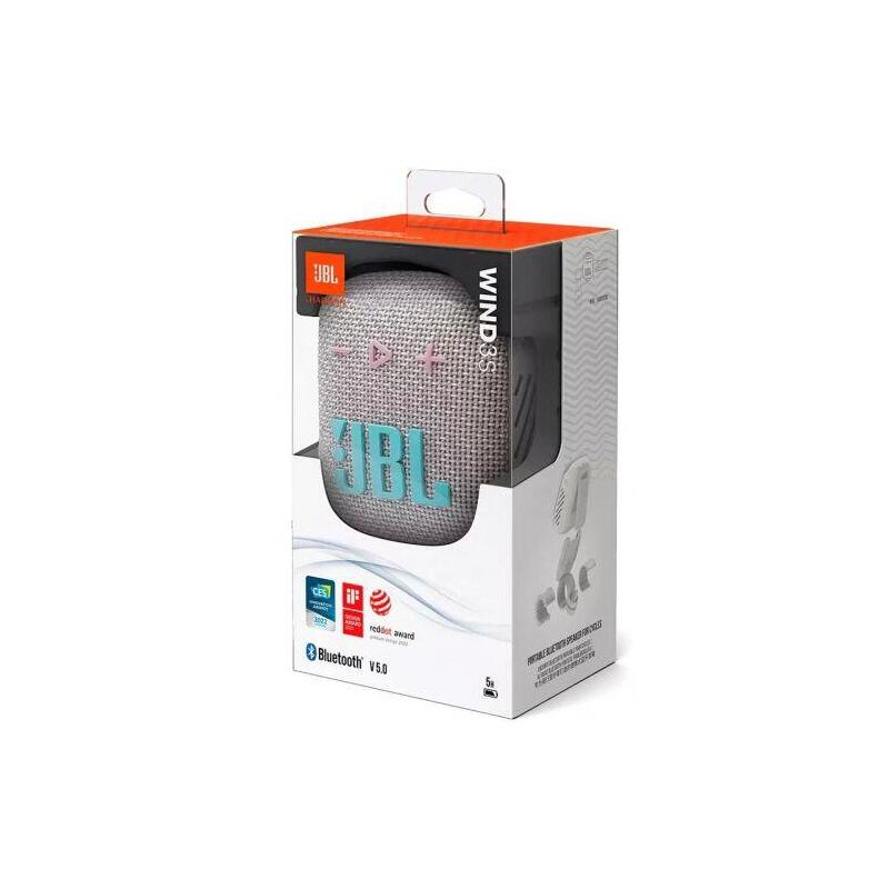 Embalaje Deteriorado - Jbl Wind 3s Portable Bluetooth Speaker For Cycles Gray Eu - Only Box Damage 1200130002830-D