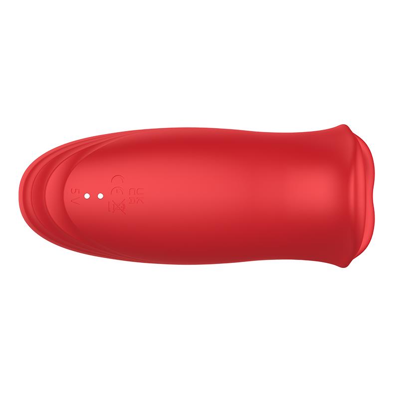 Ember Masajeador Forma Boca Con Lameteo Y Vibración Usb Silicona