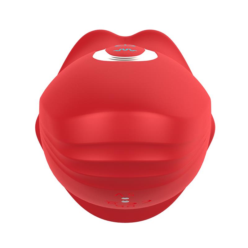Ember Masajeador Forma Boca Con Lameteo Y Vibración Usb Silicona