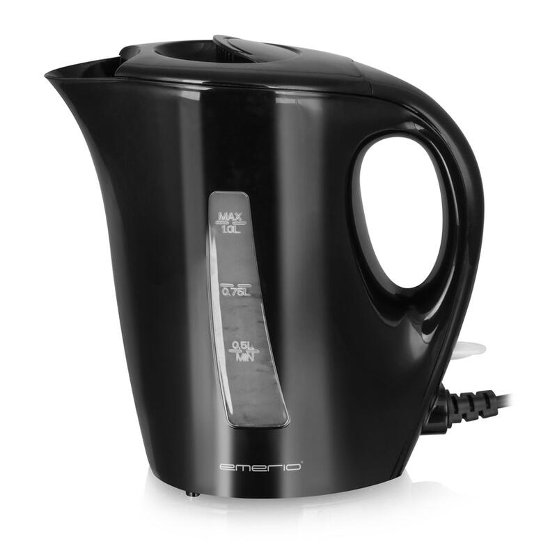 Emerio Hervidor 1l Negro Wasserstandsanzeige