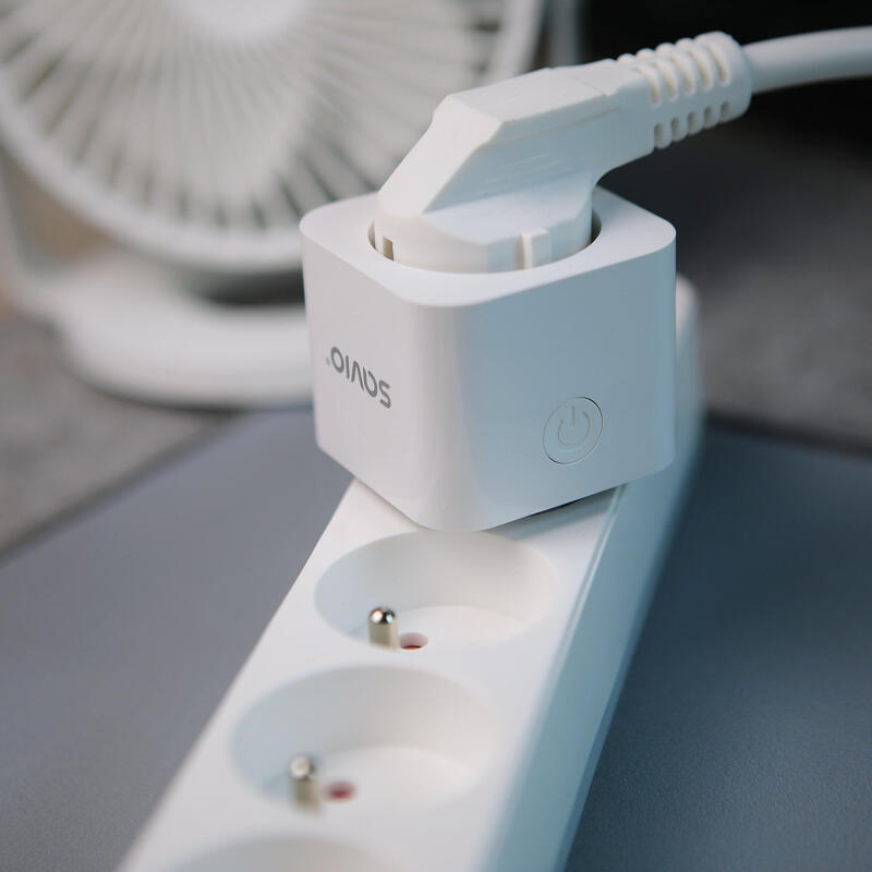 Enchufe Inteligente Savio Wi-Fi, 16a, As-01, Blanco