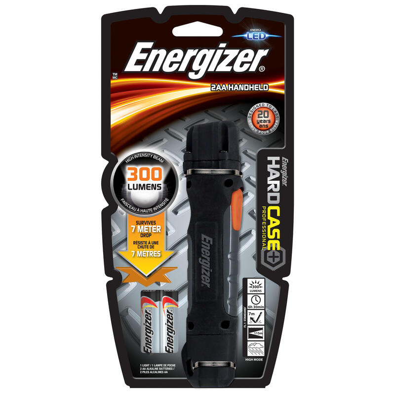 Energizer Hardcase Professional Black, Grey, Orange Hand Flashlight Led