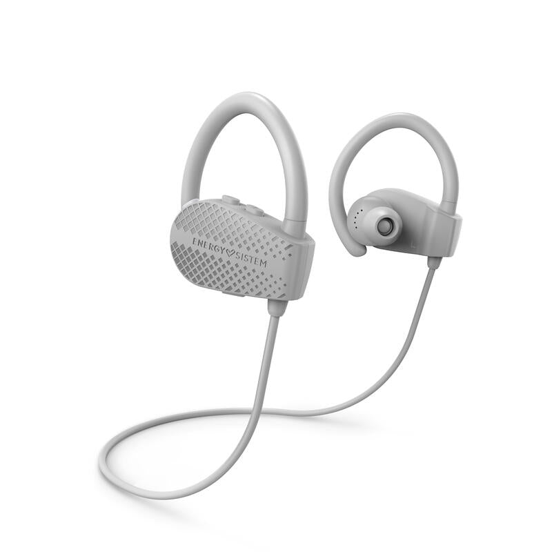 Energy Sistem Auriculares Bluetooth Sport 1+ - Asistente De Voz - Resistente Al Sudor - Color Gris