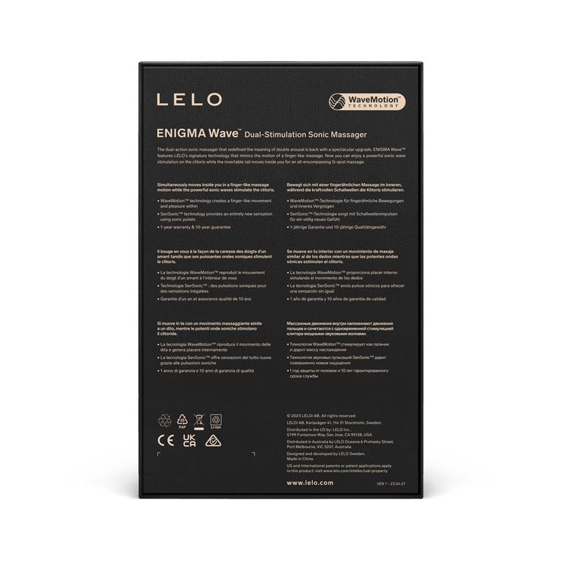 Lelo - Enigma Wave Masajeador Triple Vibración Morado