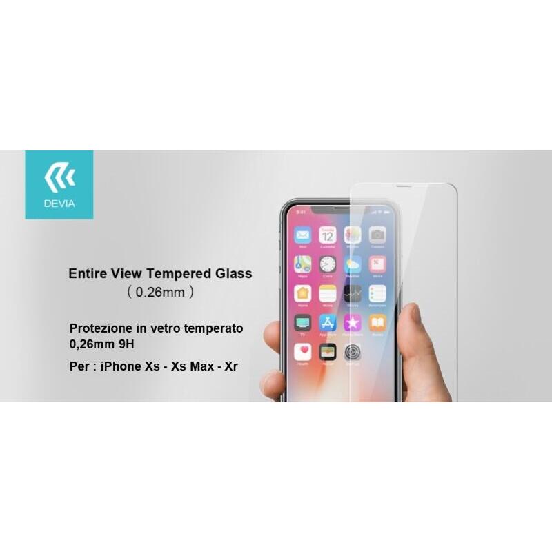 Entire View Tempered Glass For Iphone Xr 6.1