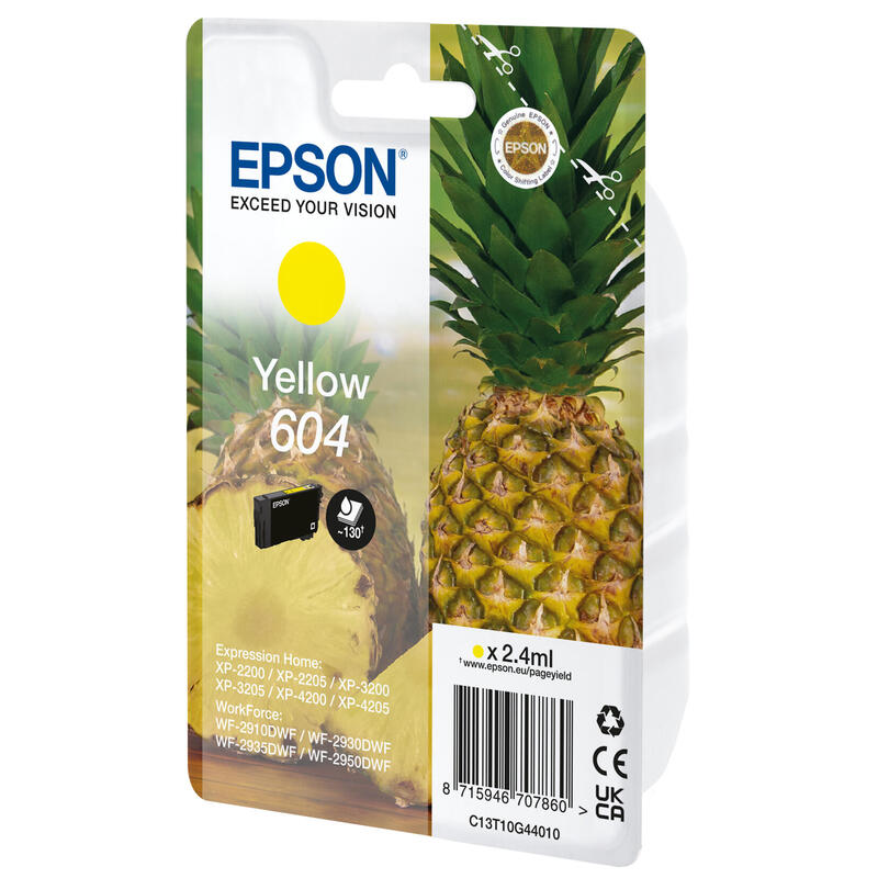Epson 604 Tinta Original Amarillo C13t10g44020