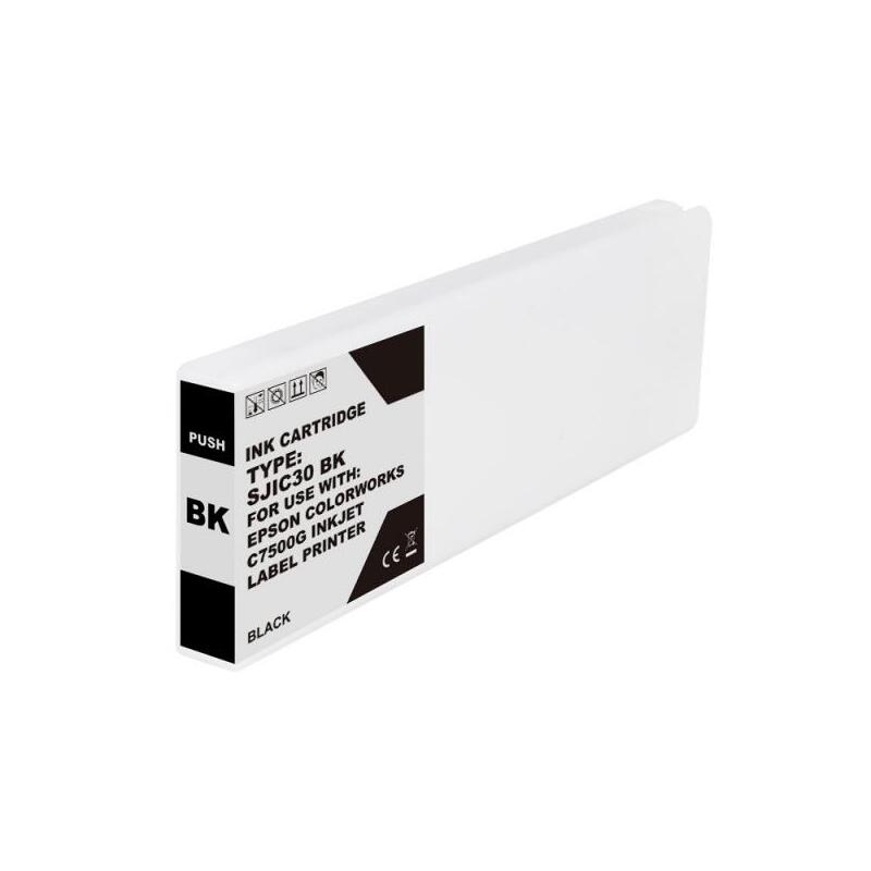 Epson Sjic30p Negro Tinta Pigmentada Generico - Reemplaza C33s020639/Sjic30p(K)