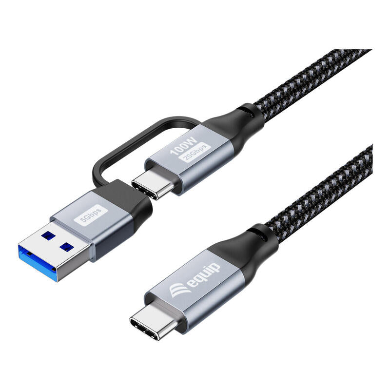 Equip Cable Usb-C3.2->C A Gen2x2 Pd100w M M 3.00m Negro