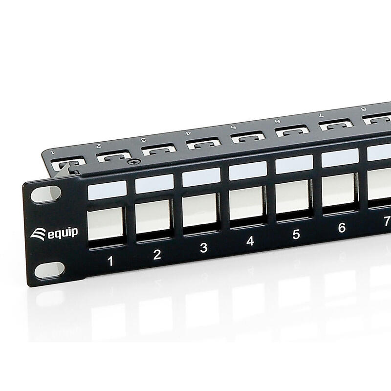 Equip Patch Panel Vacio Cat.6 Apantallado 24 Puertos Keystone 1u