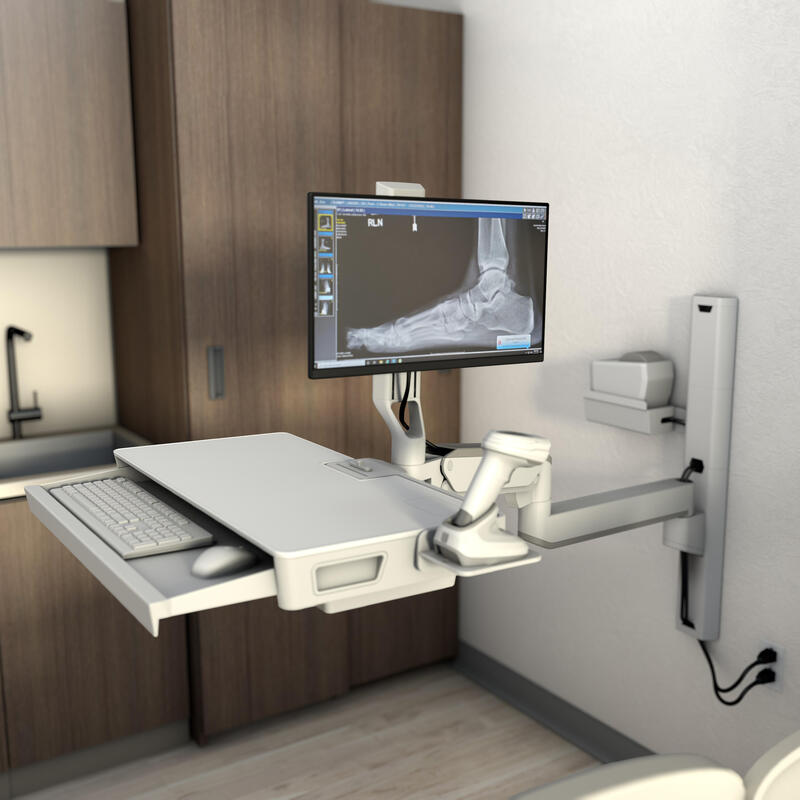 Ergotron 45-619-251 Soporte Y Montura Para Estación De Trabajo/Pc Todo En Uno 10,7 Kg Blanco 68,6 Cm (27")