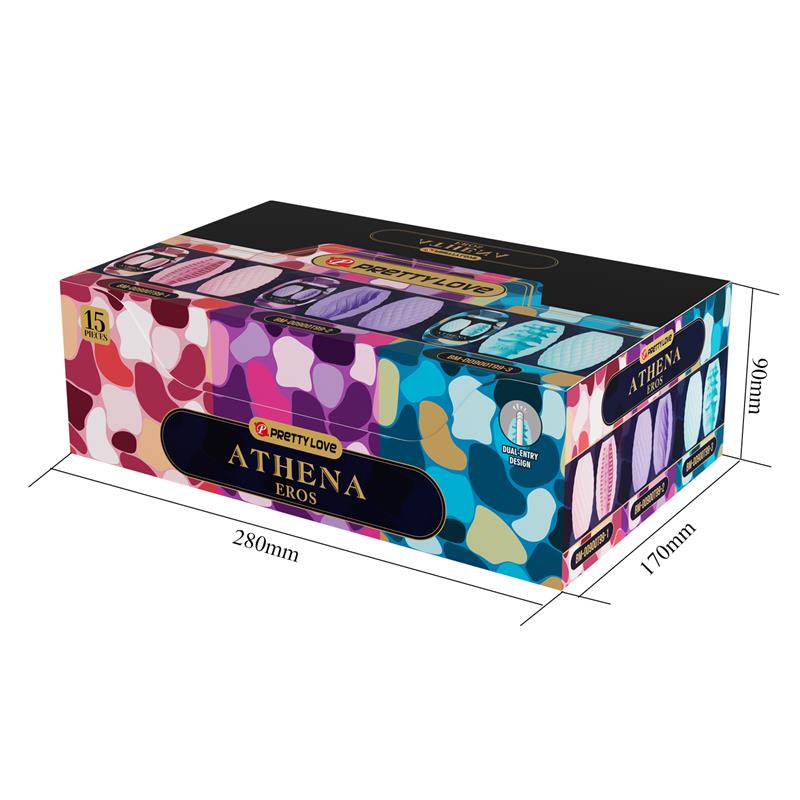 Pretty Love - Athena Eros Pack 15 Masturbadores Masculinos Varios