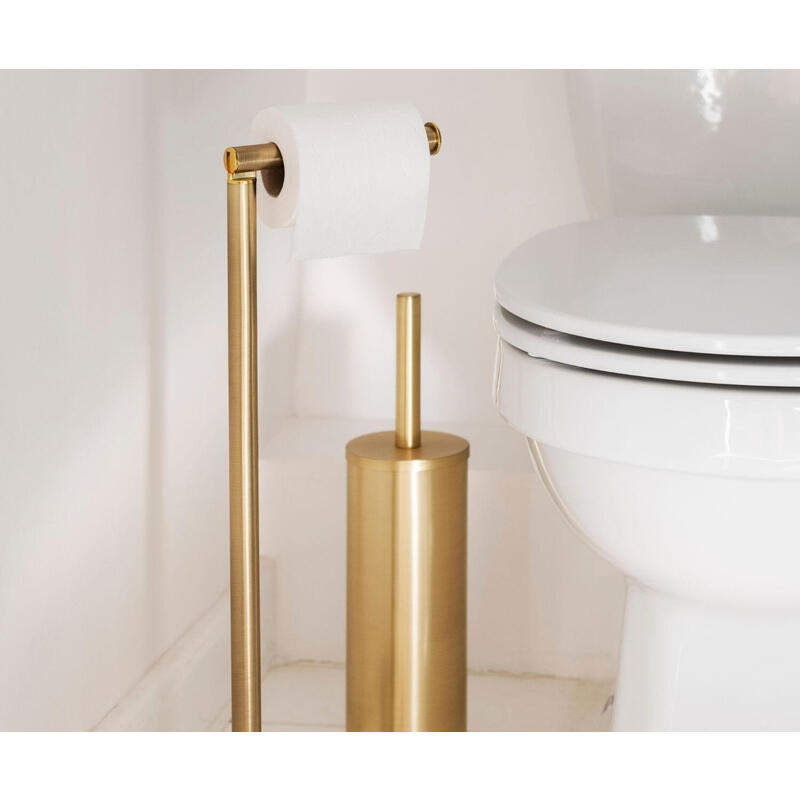 Escobillero Wc Inox, Dorado, Ø 9 X 40,5 Cm