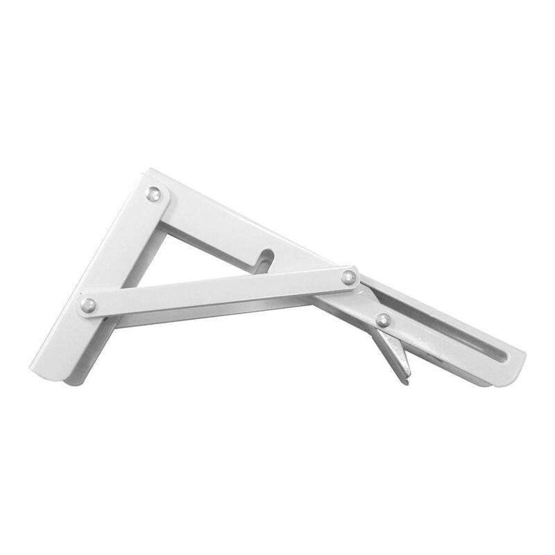 Escuadra De Acero Plegable Abat-Plan Blanco 11x20cm