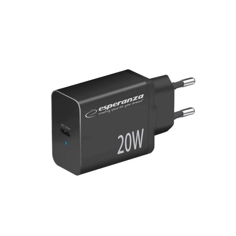 Esperanza Ezc104k Cargador De Red 20w Negro
