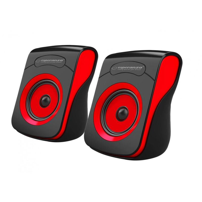 Esperanza Usb Stereo    Speakers 2.0 Negro/Rojo