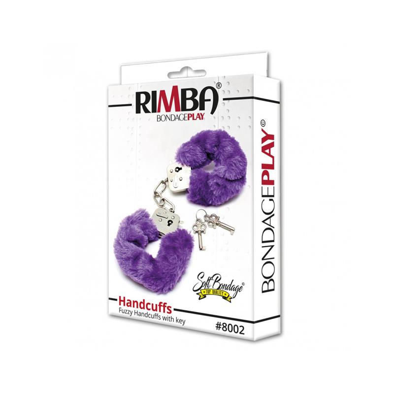 Esposas Metálicas Con Pelo Morado