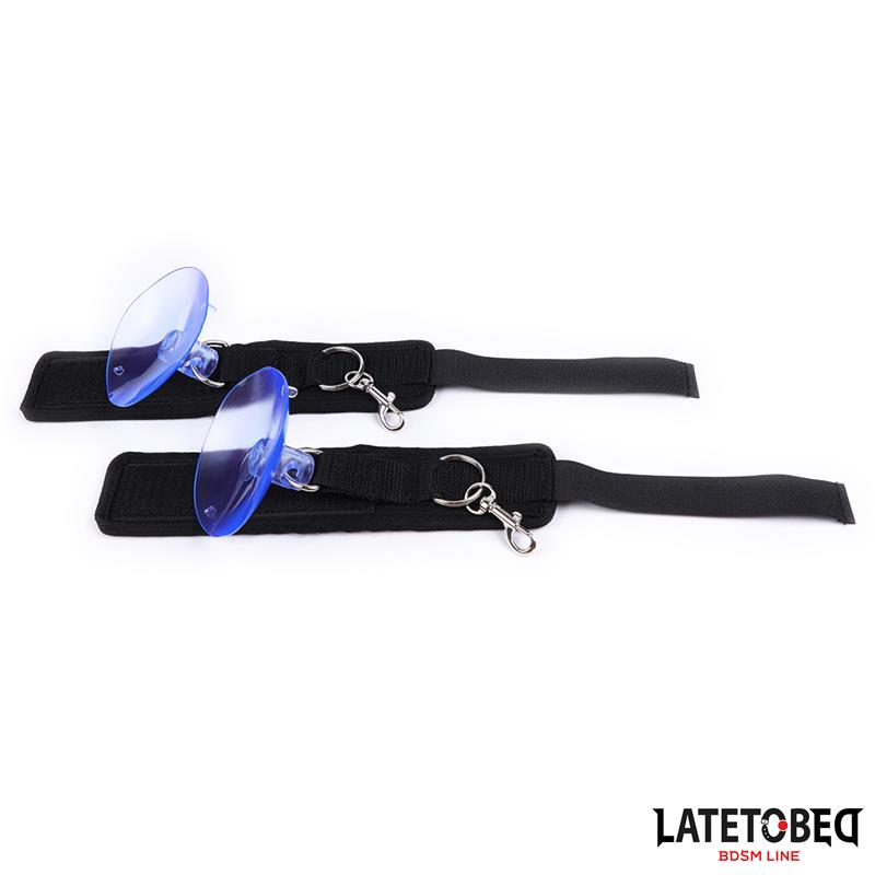 Esposas Muñecas Velcro Con Ventosa Ajustable
