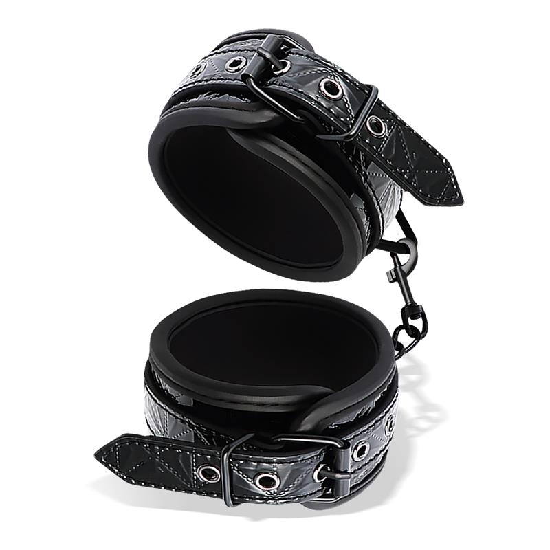 Esposas Para Muñeca Ajustable Sapphire Cuero Vegano