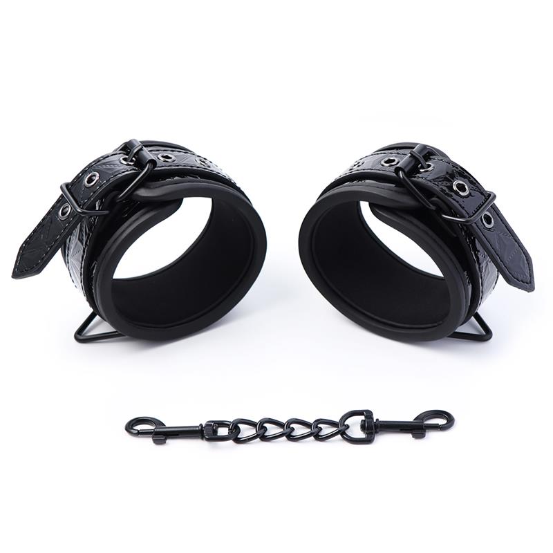 Esposas Para Muñeca Ajustable Sapphire Cuero Vegano
