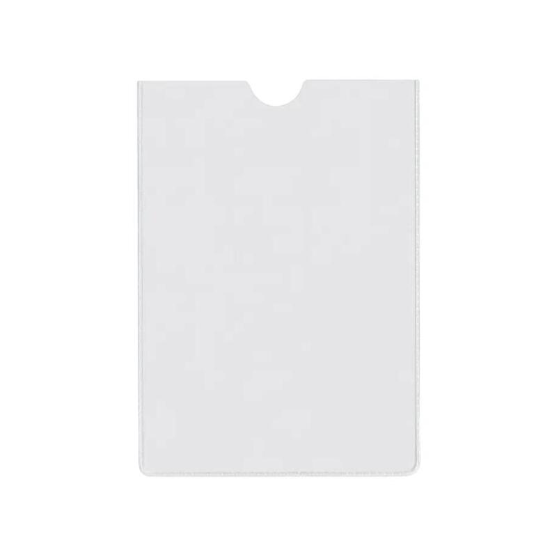 Esselte Pack De 100 Portacarnets Tamaño 82x122mm 80q 140 Micras - Pvc Transparente Acabado Liso