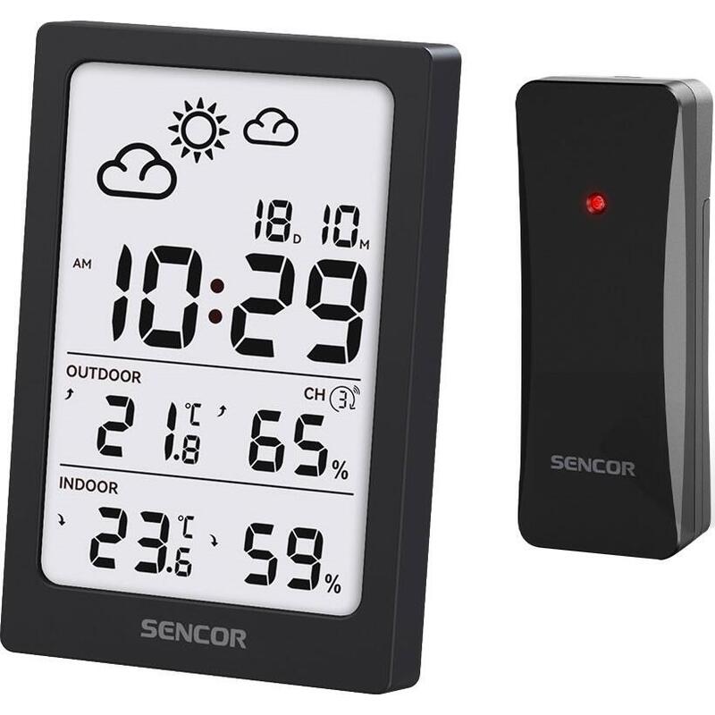 Estación Meteorológica Wielofunkcyjna Sws 2300 B, Data, Zegar, Budzik