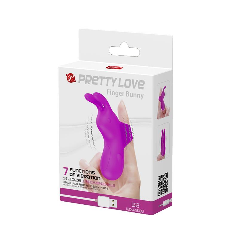 Estimulador Finger Bunny Usb Silicona