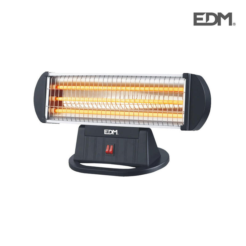 Estufa De Cuarzo - Modelo 3 Barras - Anti-Vuelco - 400-800-1200w Edm