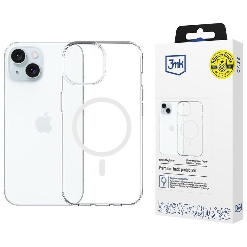 Etui Armor Magcase Para Iphone 15 Magsafe Przezroczysty