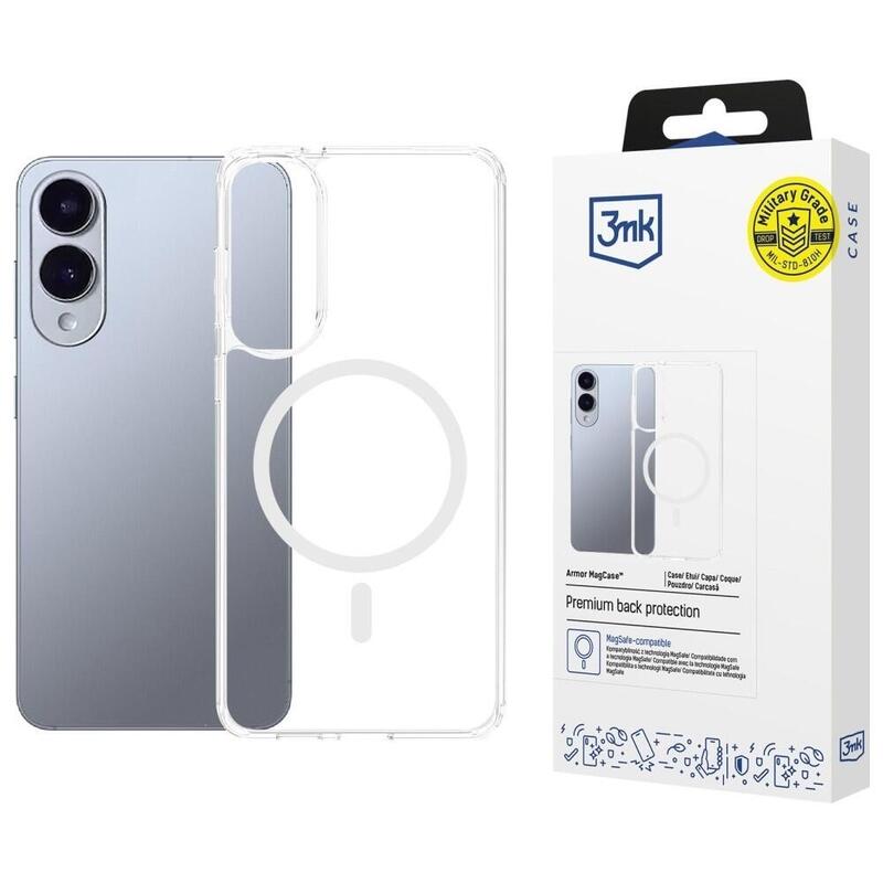 Etui Armor Magcase Para Samsung S25 Ultra Magsafe Przezroczysty