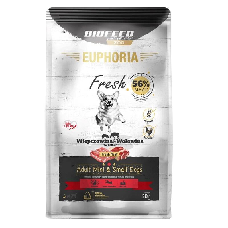 Euphoria Fresh Adult Pork With Beef Xs/S - Alimento Seco Para Perros - 50g