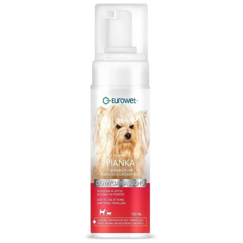 Eurowet Szampon Do Mycia Na Sucho Piankowy Para Perro I Kota 150ml