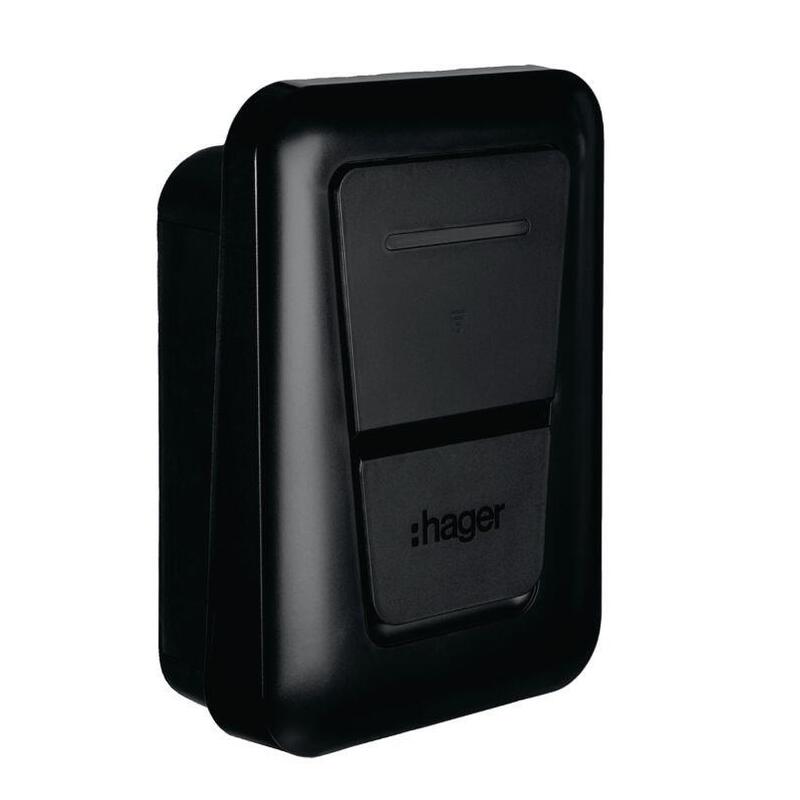 Evcs Estación De Carga Hager Witty One 11 Kw 3f Rfid Bluetooth Con Enchufe T2