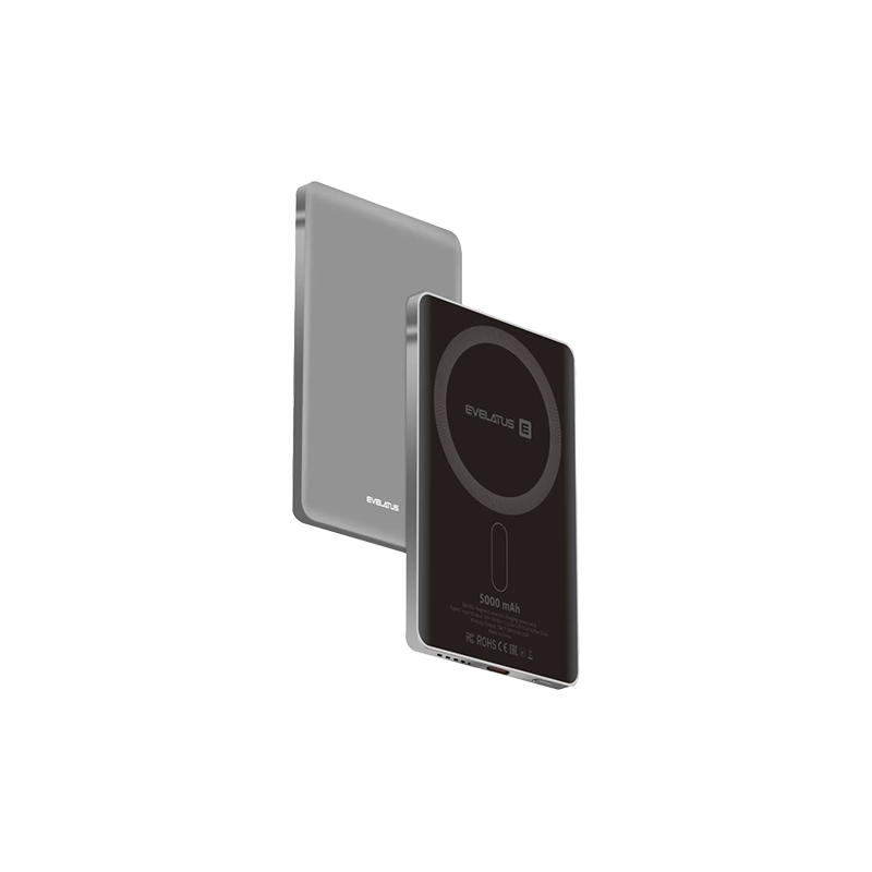Powerbank Evelatus 5000mah Maglink Elite With Wireless Charging - Silver