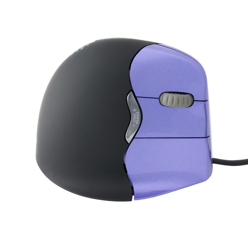 Evoluent Raton Verticalmouse 4 Small - Negro/Lila