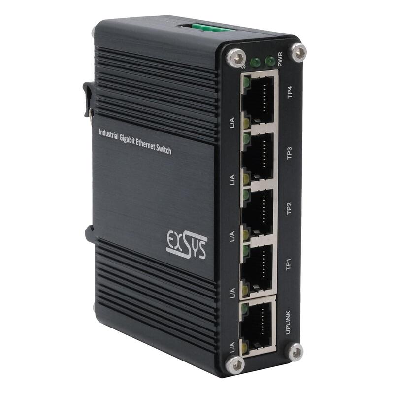 Exsys Ex-62020 5-Port Industrial Ethernet Switch
