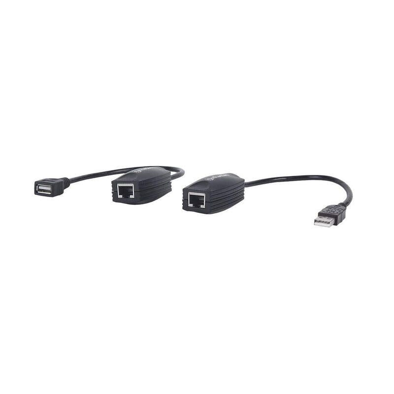 Extensor De Línea Usb Manhattan, Para Usar Con Cable De Red Cat5e (No Incluido),