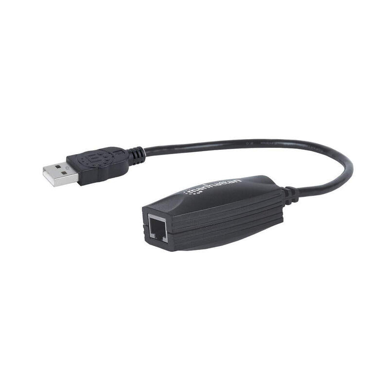 Extensor De Línea Usb Manhattan, Para Usar Con Cable De Red Cat5e (No Incluido),