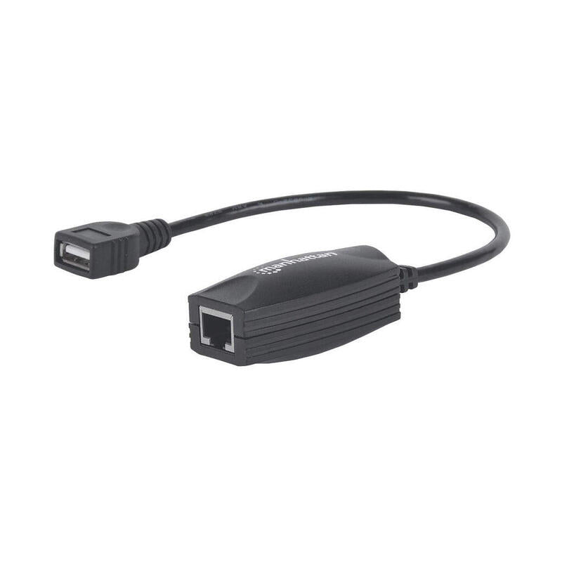 Extensor De Línea Usb Manhattan, Para Usar Con Cable De Red Cat5e (No Incluido),