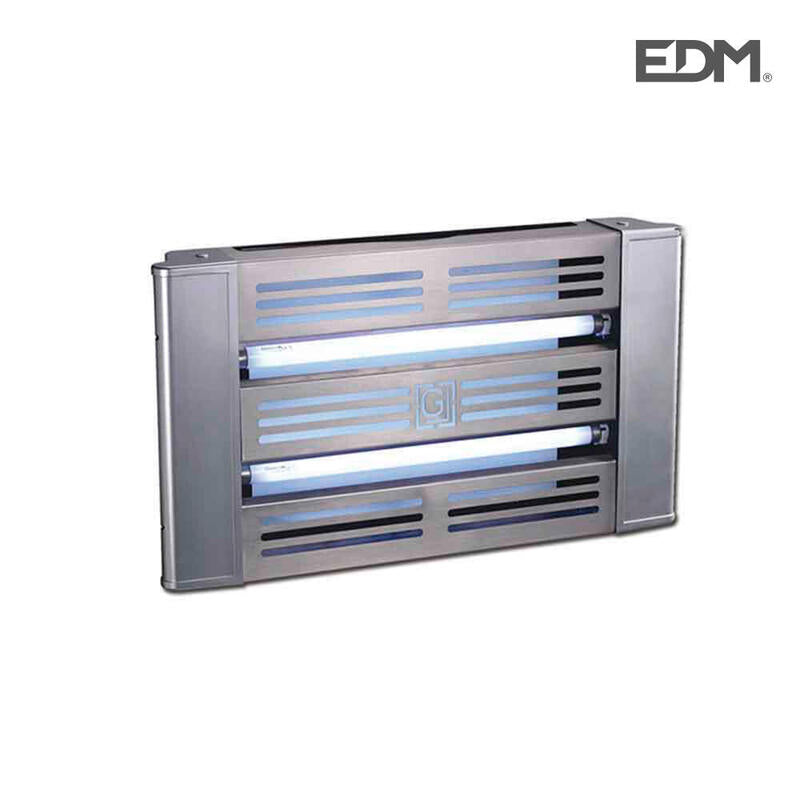 Exterminador De Insectos Con Placa Adhesiva 2x15w 61x8,5x35cm Edm